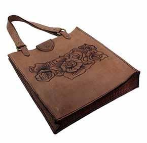 gül desenli bayan çantası