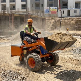 3 Tekerlekli Mini Elektrikli Yükleyici 500 kg Kapasiteli