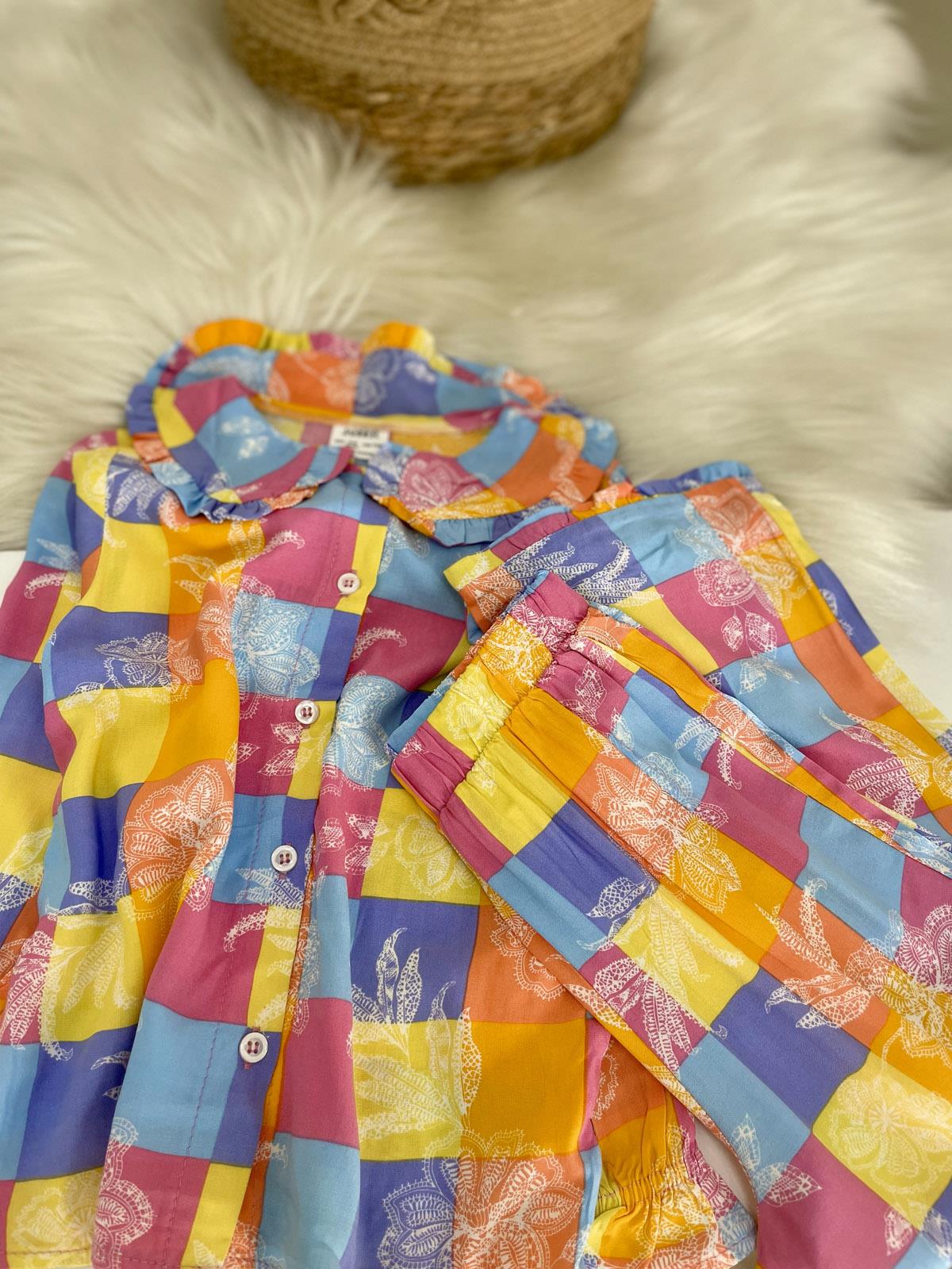 Kareli Pijama Takımı