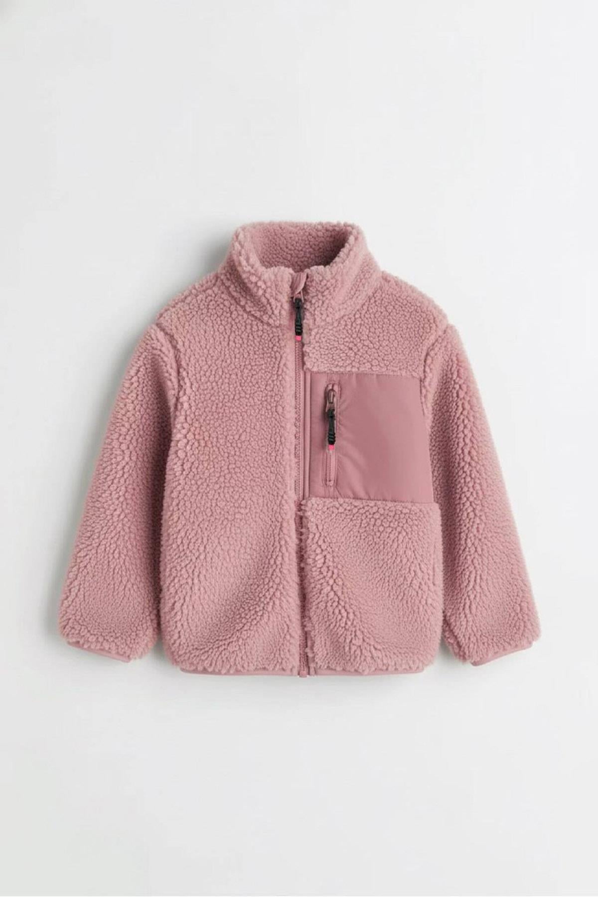 Laciel Peluş Mont Pembe (1-7 Yaş)