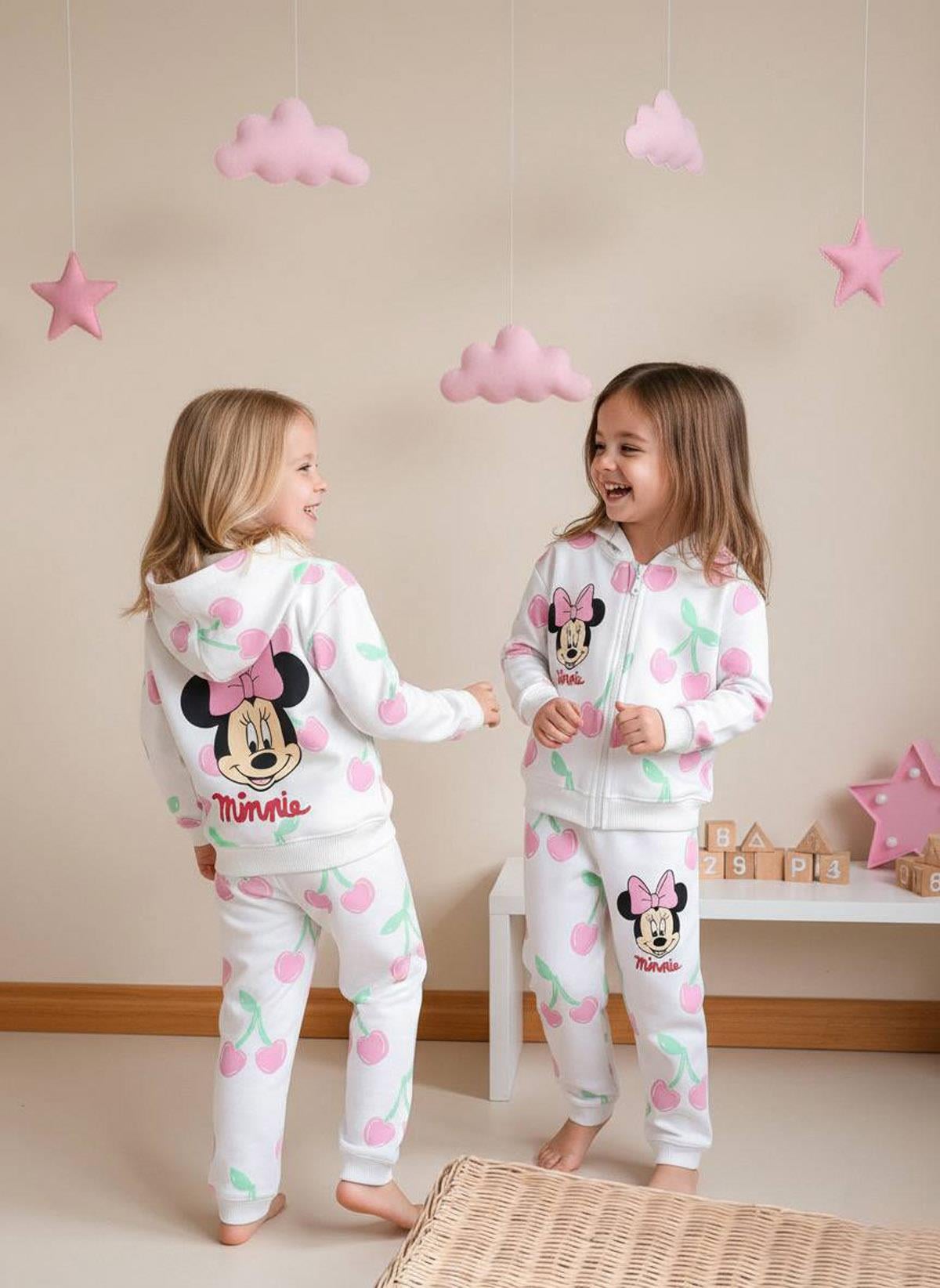 Minnie Fermuarlı 3 İplik İkili Takım (2-8 Yaş)