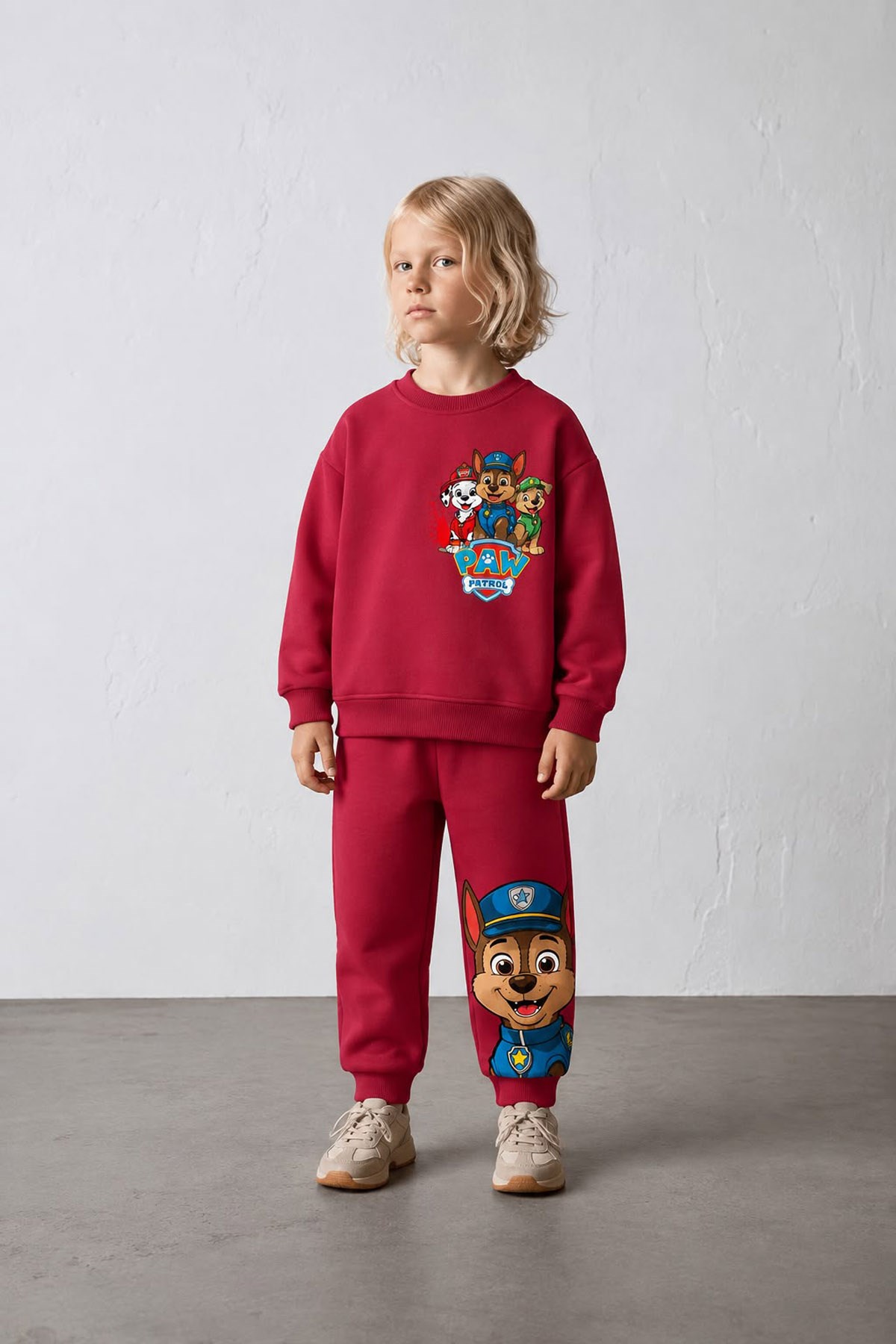 Paw Patrol İkili Takım Bordo (2-8 yaş)