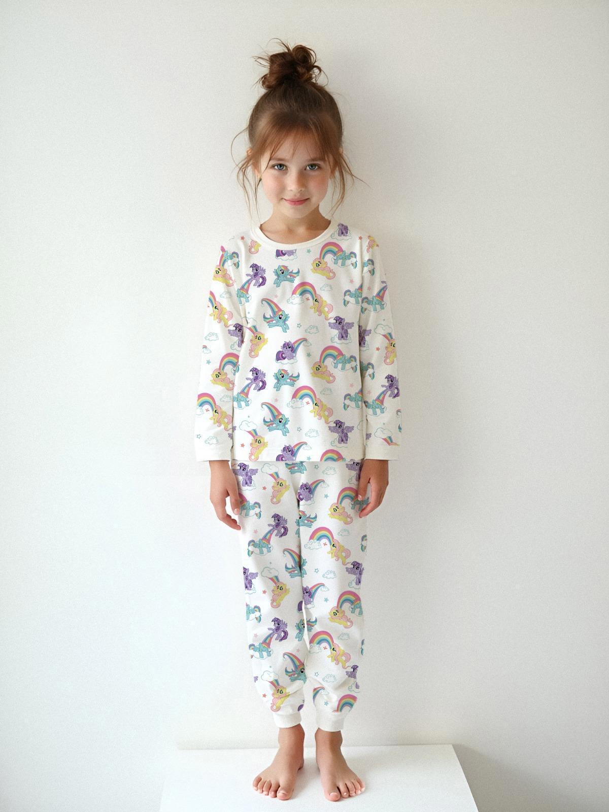 Unıcorn Pamuklu Pijama Takımı (1-9 Yaş)
