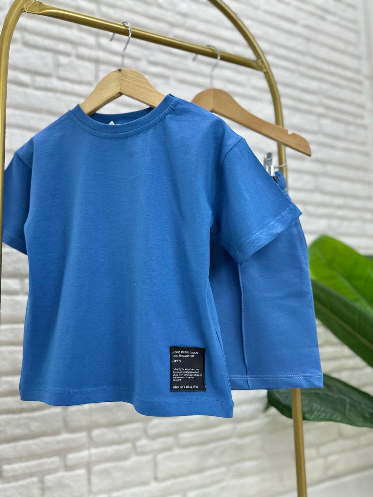 Basic Şortlu İkili Takım Mavi (3-10 Yaş)