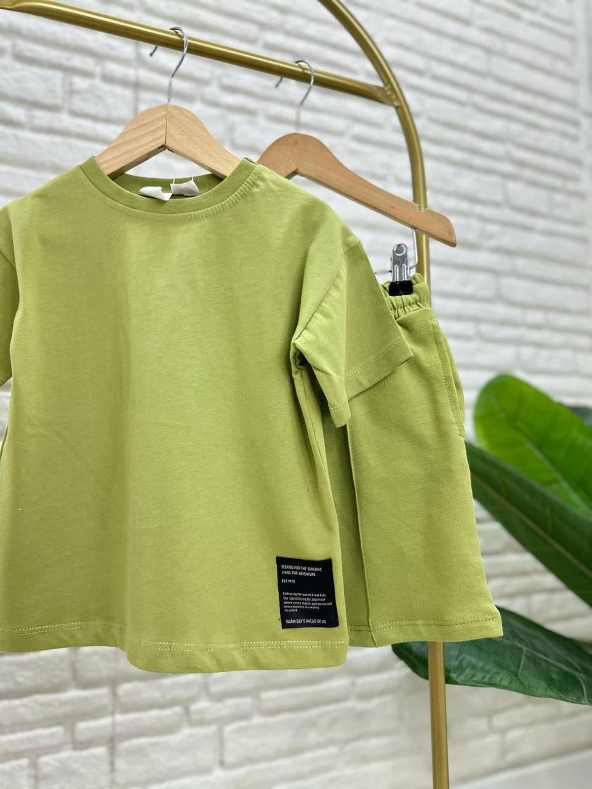 Basic Şortlu İkili Takım Yeşil (3-10 Yaş)