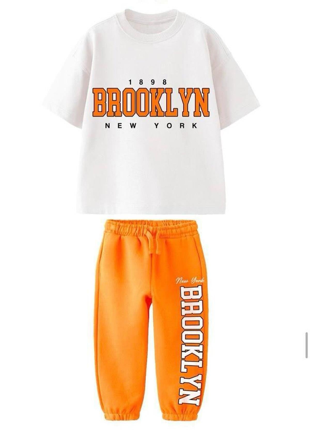 Brooklyn Baskılı İkili Takım (2-8 Yaş)