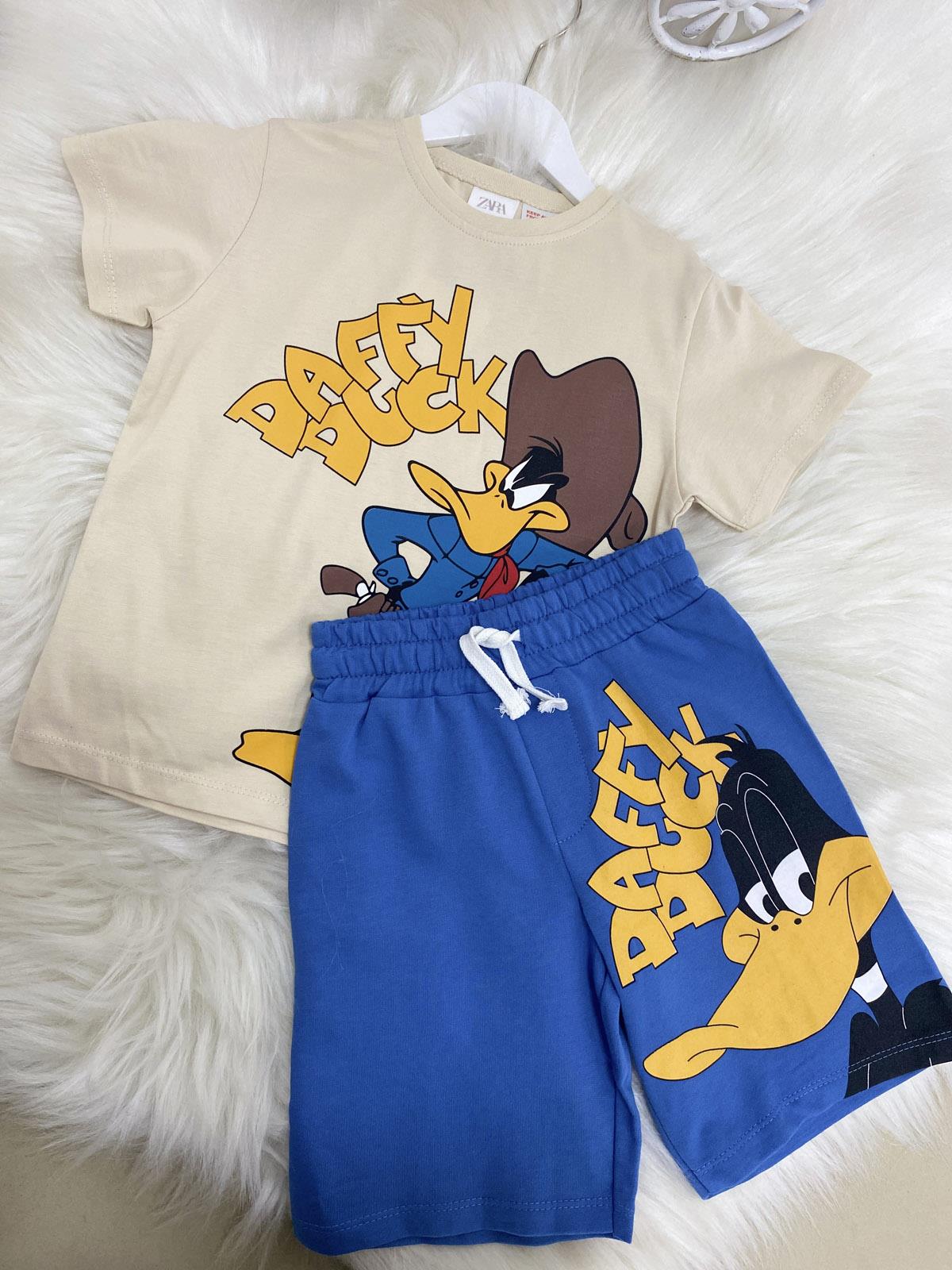 Duffy Duck Erkek Çocuk Pamuklu İkili Takım Mavi (2-8 Yaş)