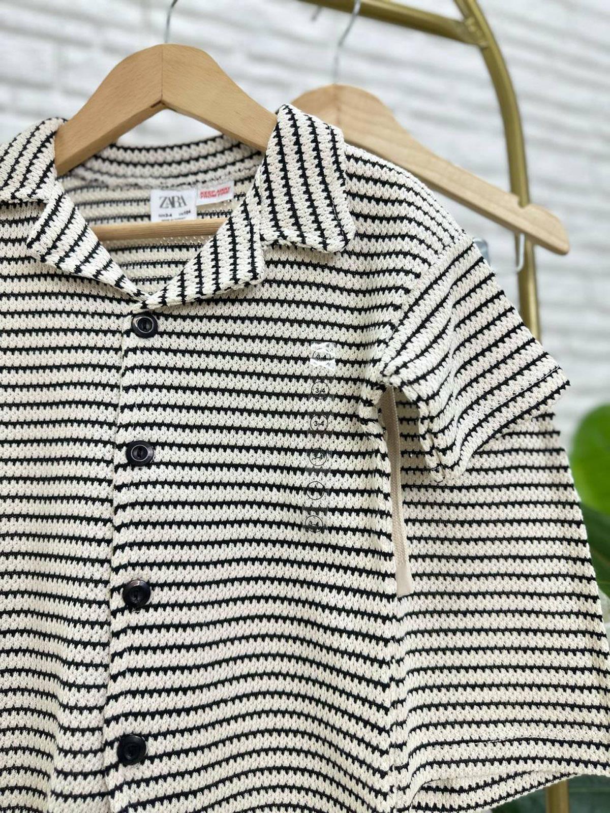 Düğmeli Pamuklu Şortlu Takım Siyah(3-10 Yaş)