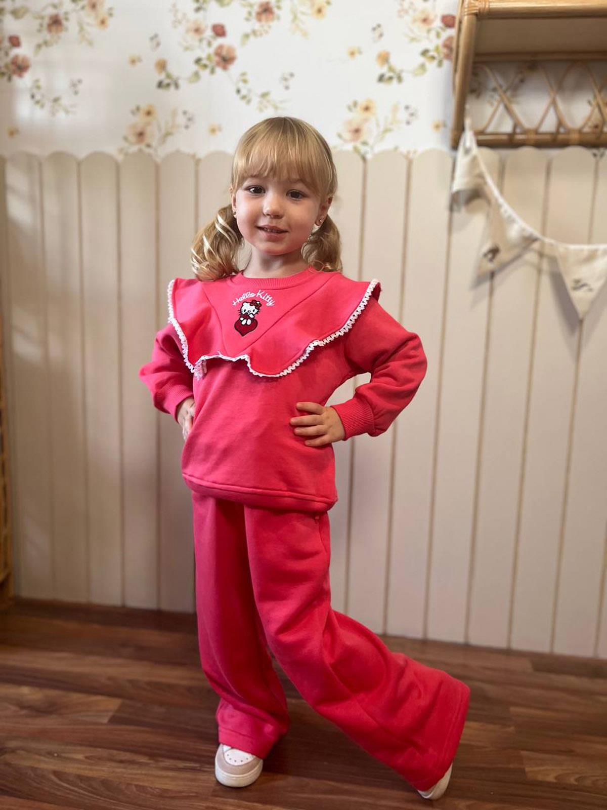 Hello Kitty 3 İplik İkili Takım Pembe(2-8 Yaş)