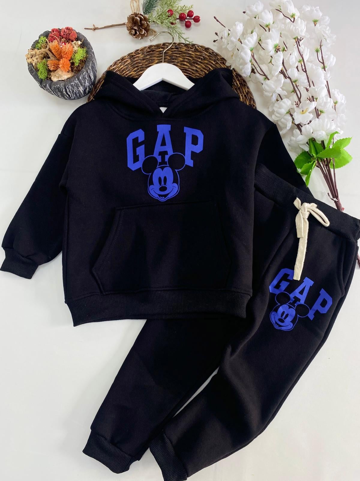 Kapüşonlu Şardonlu Unısex İkili Takım (3-10)