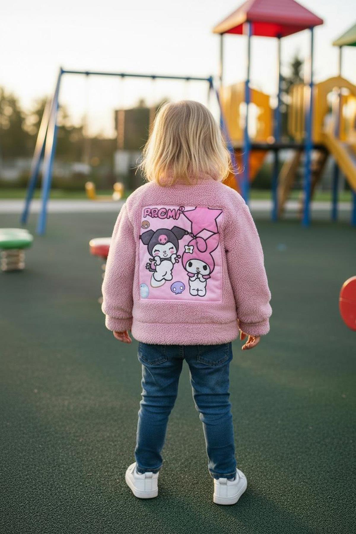 Kuromi Peluş Düğmeli Pembe (3-10Yaş)