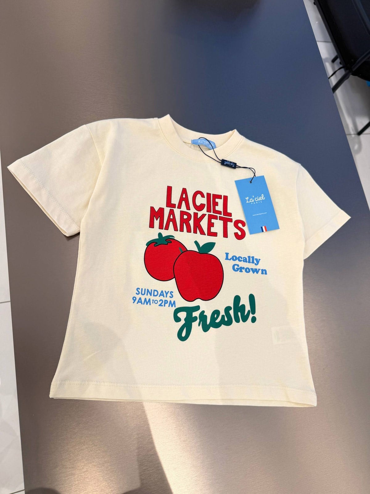 Laciel Paris Kısa Kol Pamuklu Tshirt (2-7  Yaş)