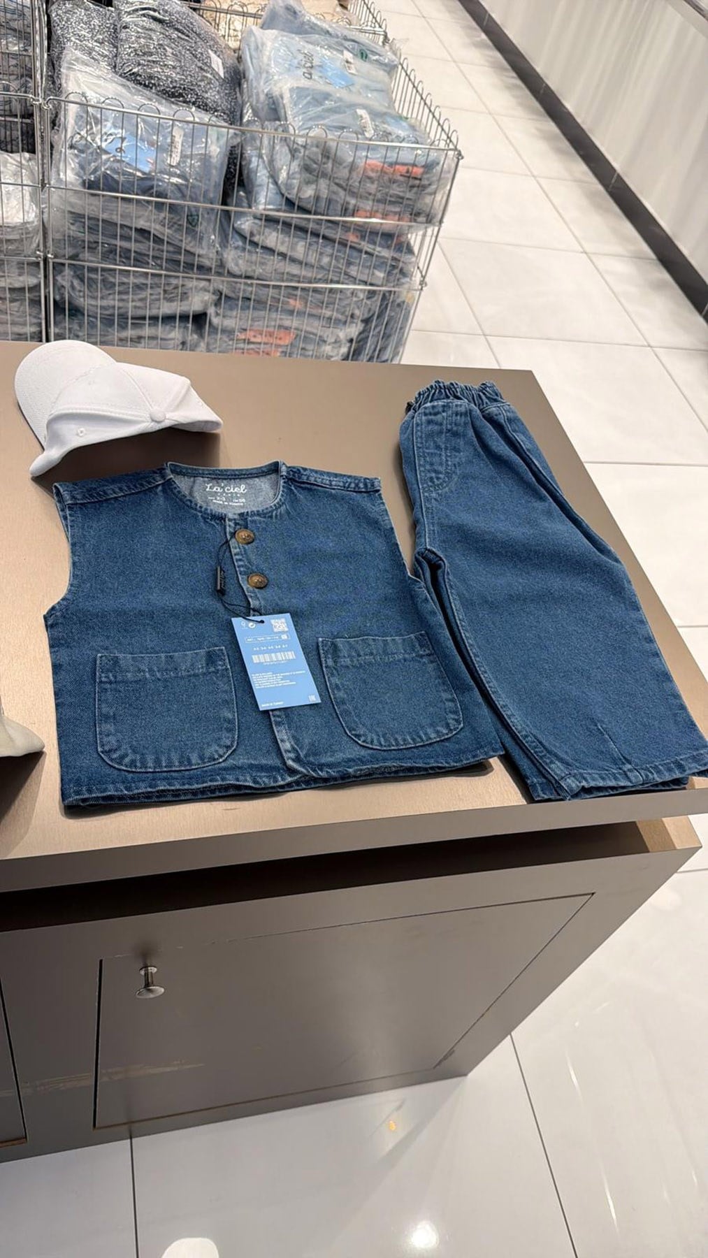 Laciel Yelekli Denim İkili Takım (2-7 Yaş)