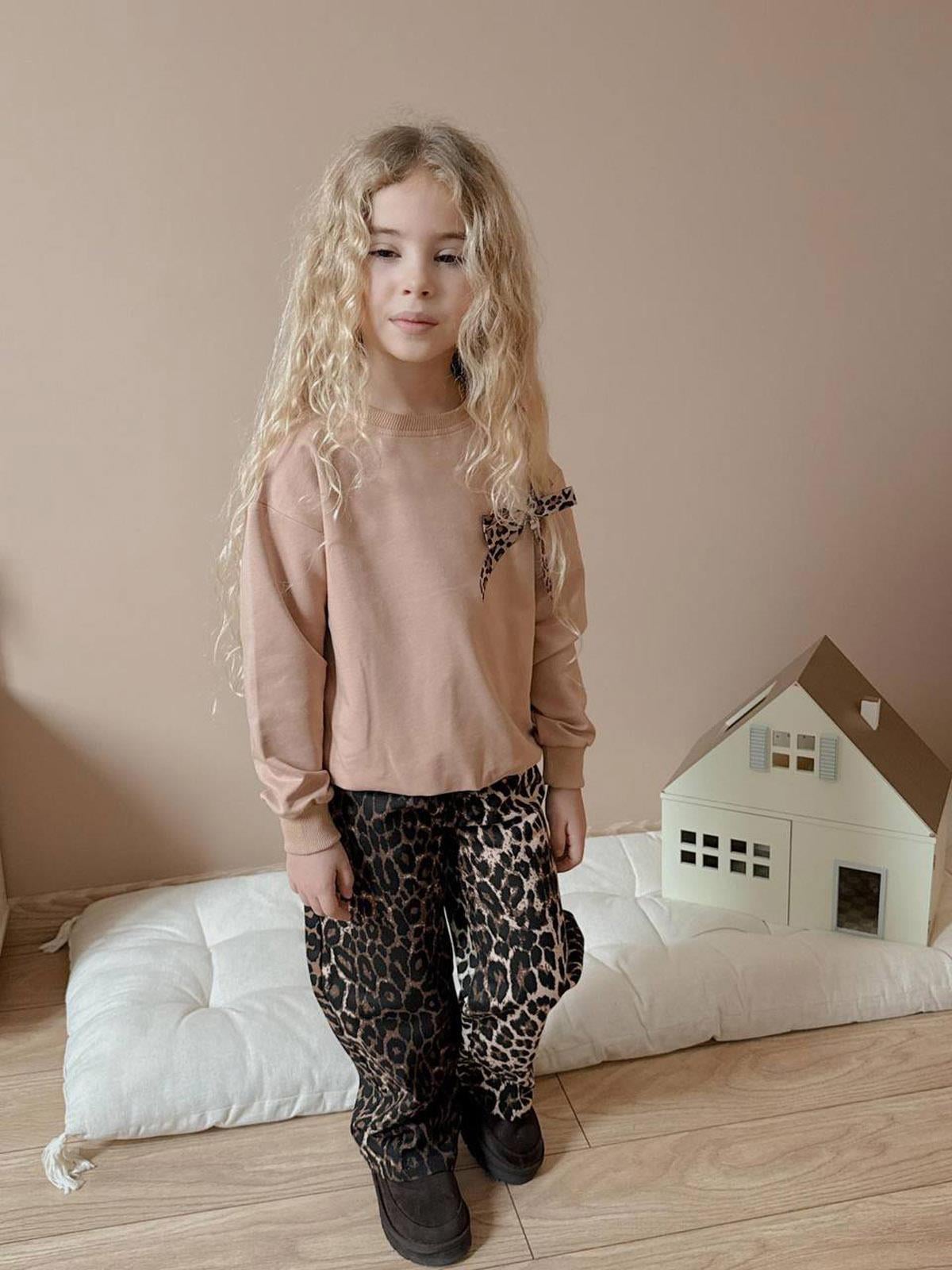 Leopar Pantolonlu Takım (3-10 Yaş)