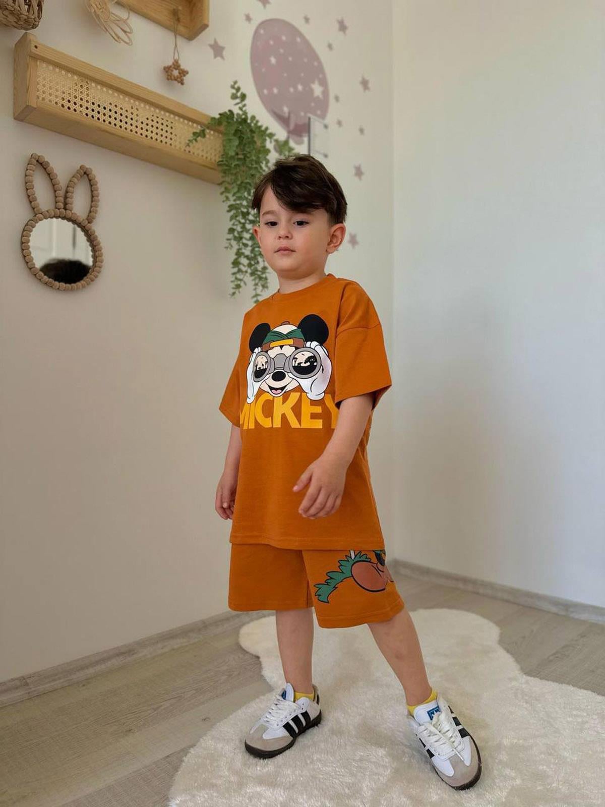 Mickey Şortlu İkili Takım (3-10 Yaş)