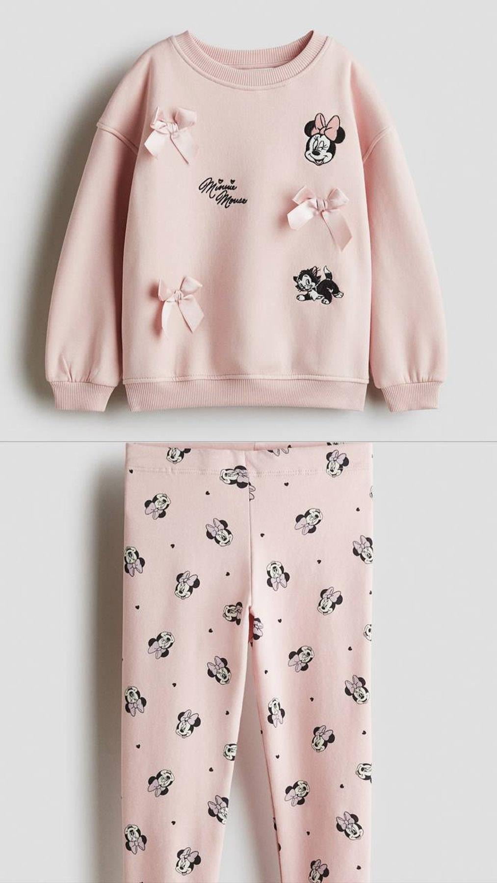 Minnie 3 İplik İkili Takım Pembe (2-8Yaş)