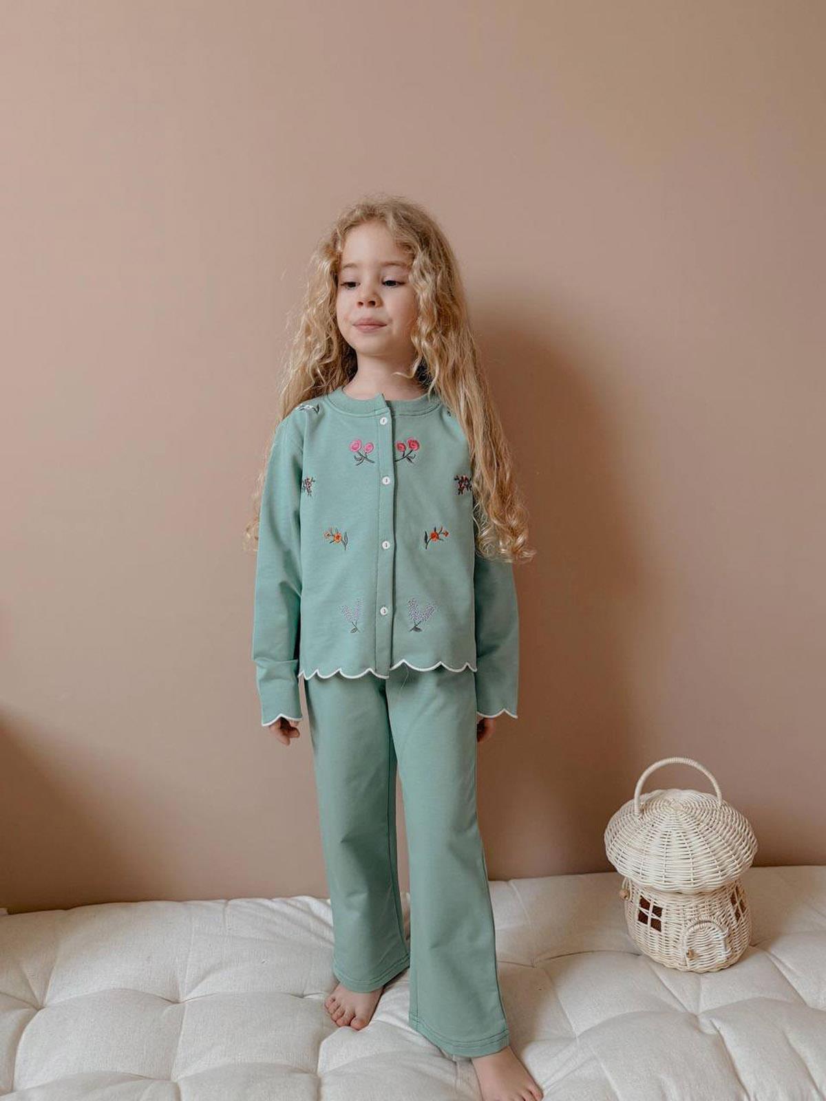 Nakış İşleme Hırkalı İspanyol İkili Takım Yeşil (3-10 Yaş)