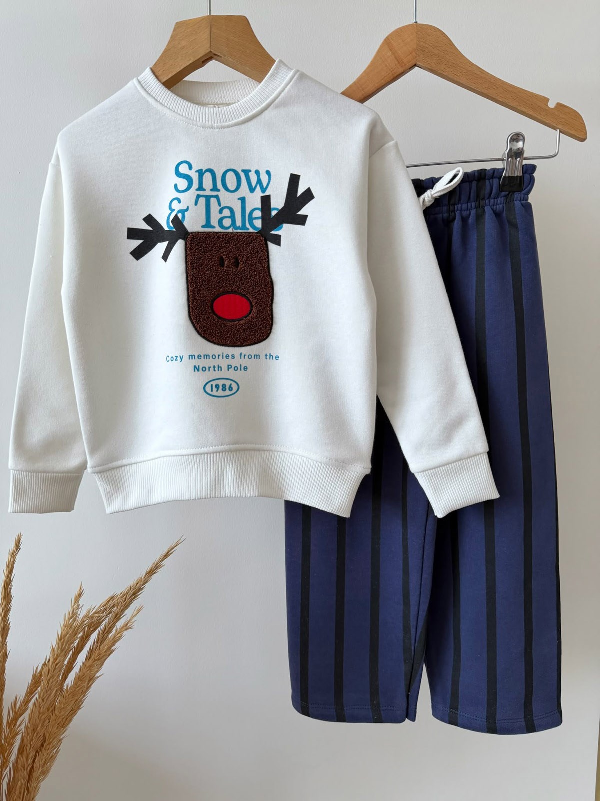 Snow Çizgili 3 İplik İkili Takım (2-8 yaş)