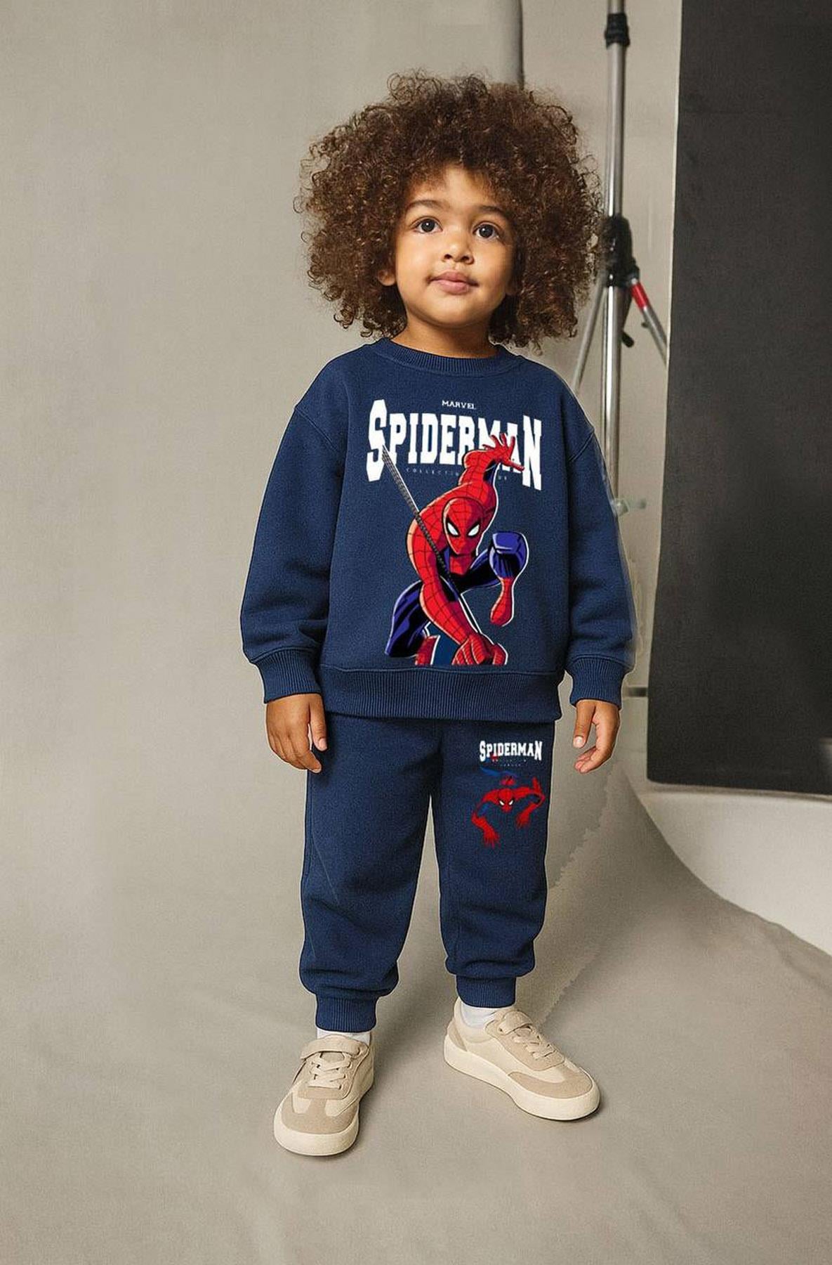 Spiderman 3 İplik İkili Takım Lacivert (2-8Yaş)