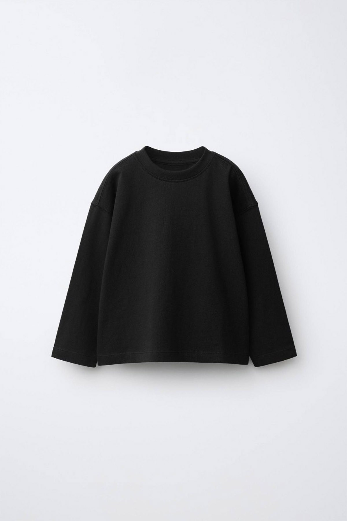 Unısex Pamuklu Basic Tshirt Siyah (2-7 yaş)