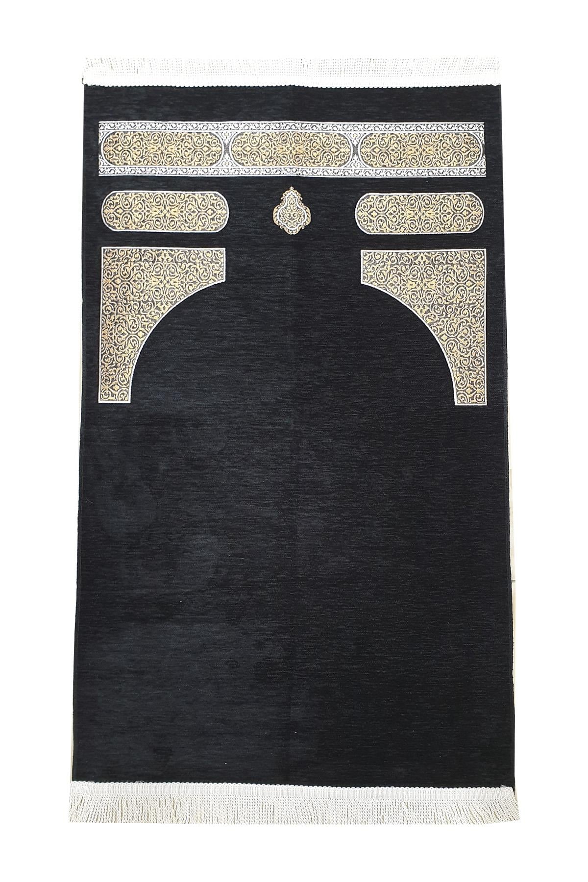  Siyah Kabe Desenli Şönil Seccade