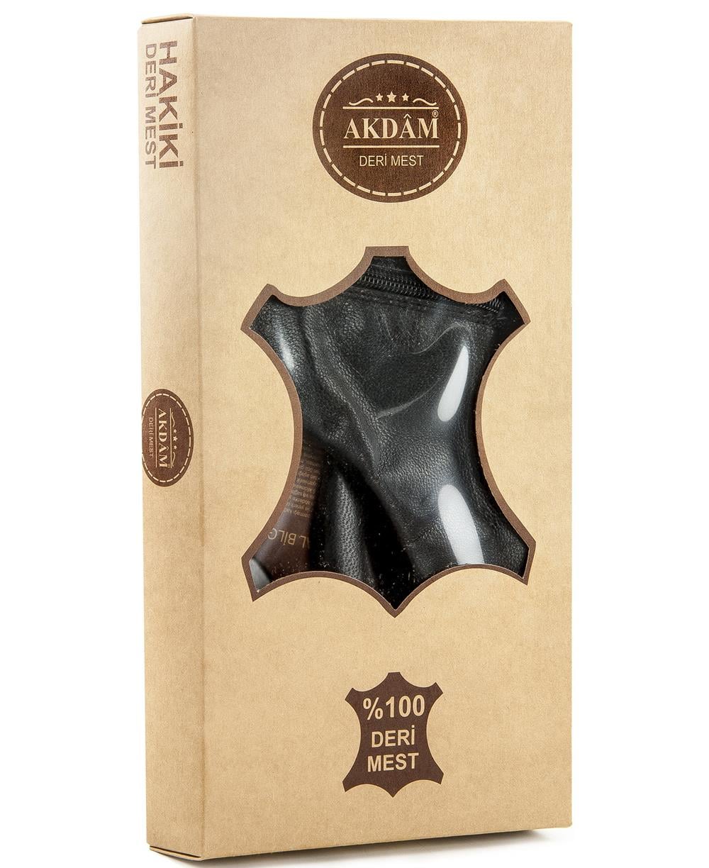 Akdam Keçi Derisi Siyah Mest
