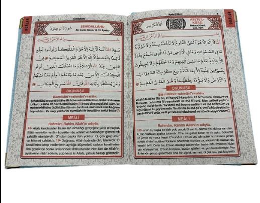 Çeyizlik Kadife Kutulu Pleksili Orta Boy Bej Kuranı Kerim Anneler Günü İçin Hediye