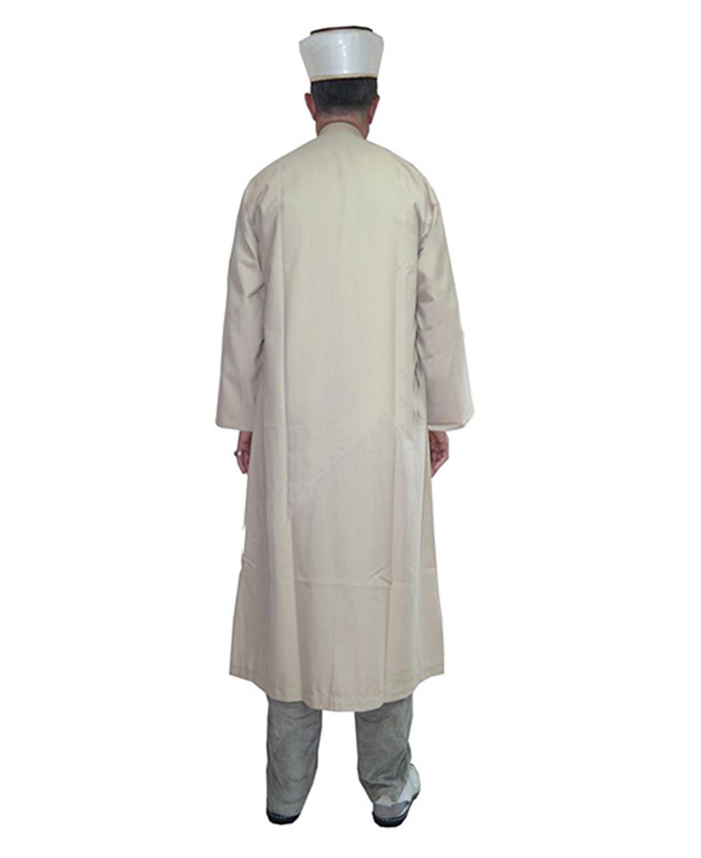 Cübbe - Düğmeli Düz - Krem