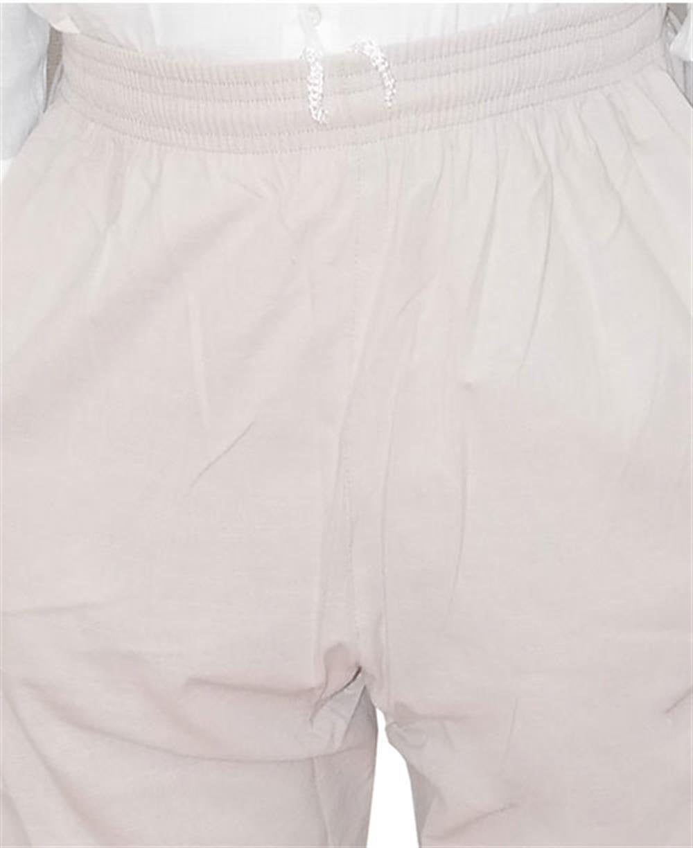 Erkek Umre Pantolonu Berat Keten Şalvar Pantolon - Bej