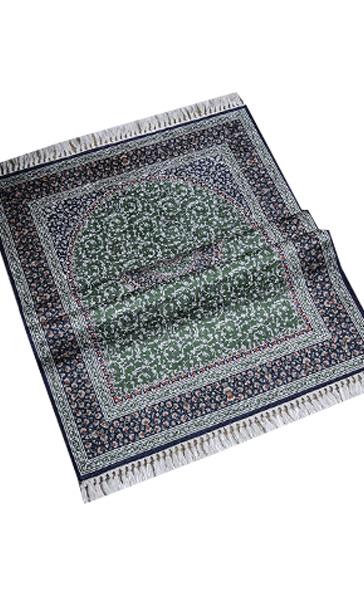 İpek Kalitesi Sultan Model Seccade Yeşil