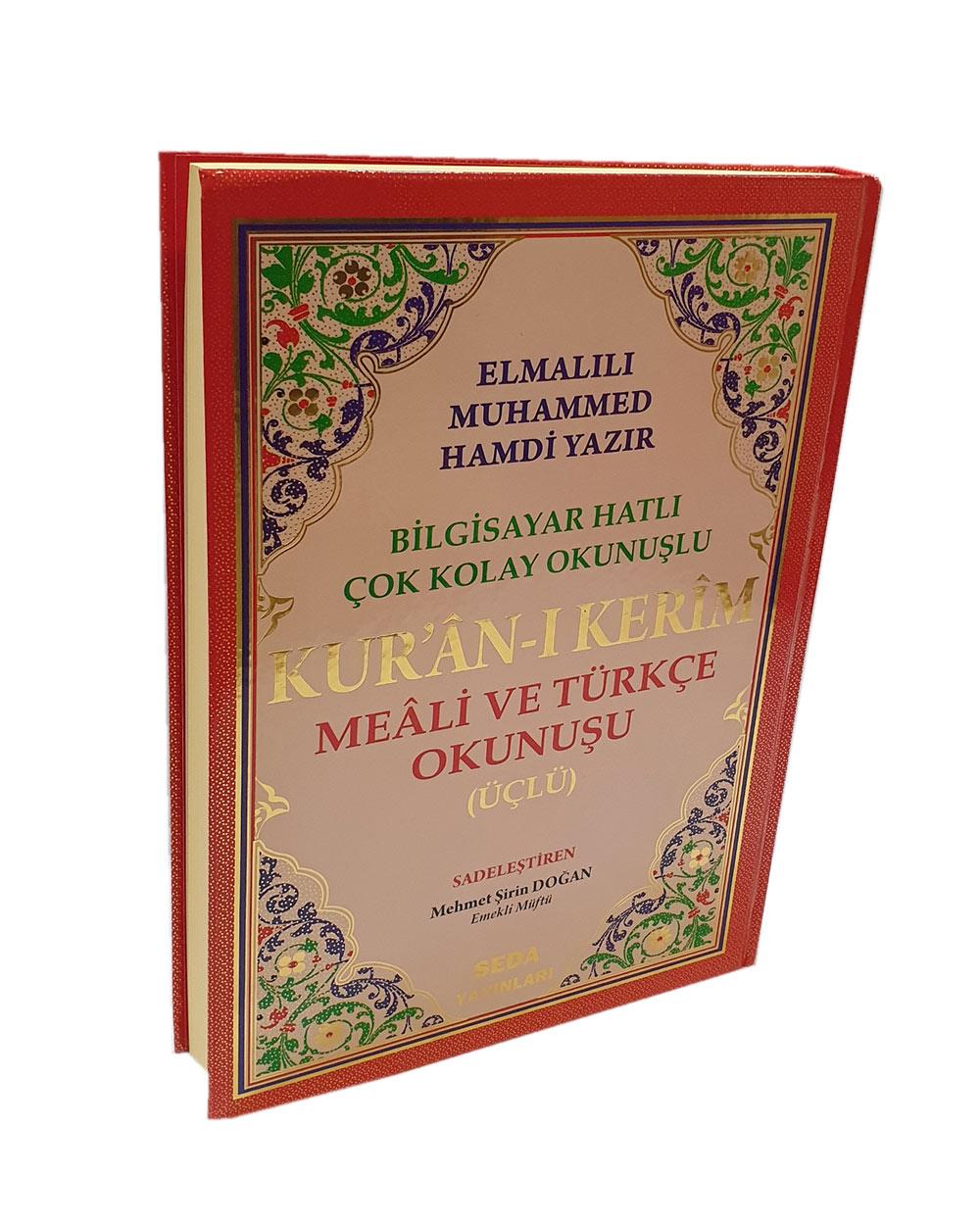 Kuranı Kerim Meali ve Türkçe Okunuşu (Üçlü) Cami Boy