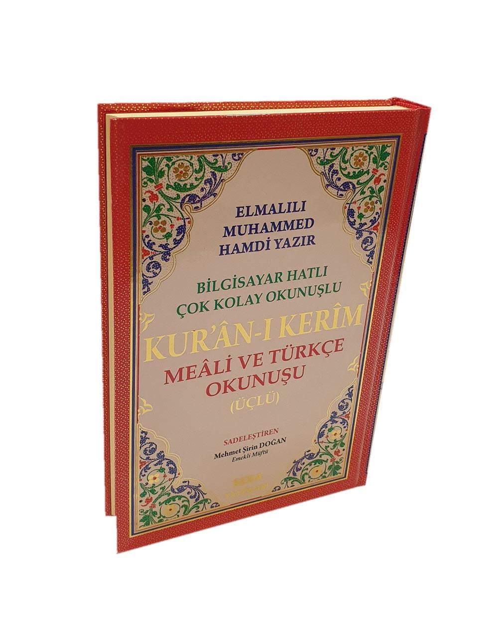 Kuranı Kerim Meali ve Türkçe Okunuşu (Üçlü) Orta Boy