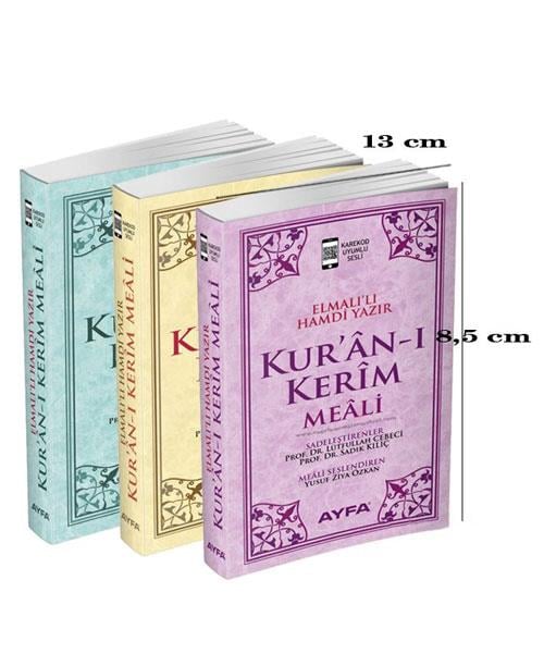 Kuranı Kerim Metinsiz İki Renk Meal - Cep Boy
