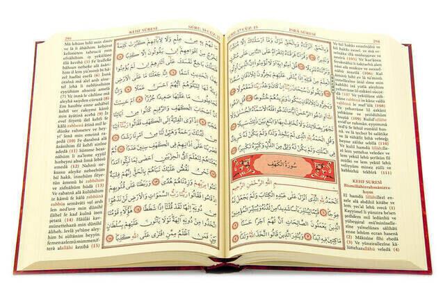 Kuranı Kerim Türkçe Okunuşlu - Renkli Cami Boy