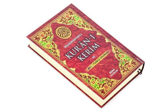 Kuranı Kerim Türkçe Okunuşlu - Renkli Orta Boy