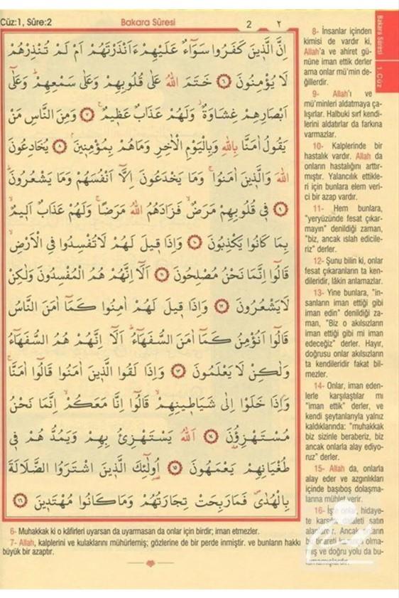 Kuranı Kerim ve Türkçe Meali - Cami Boy