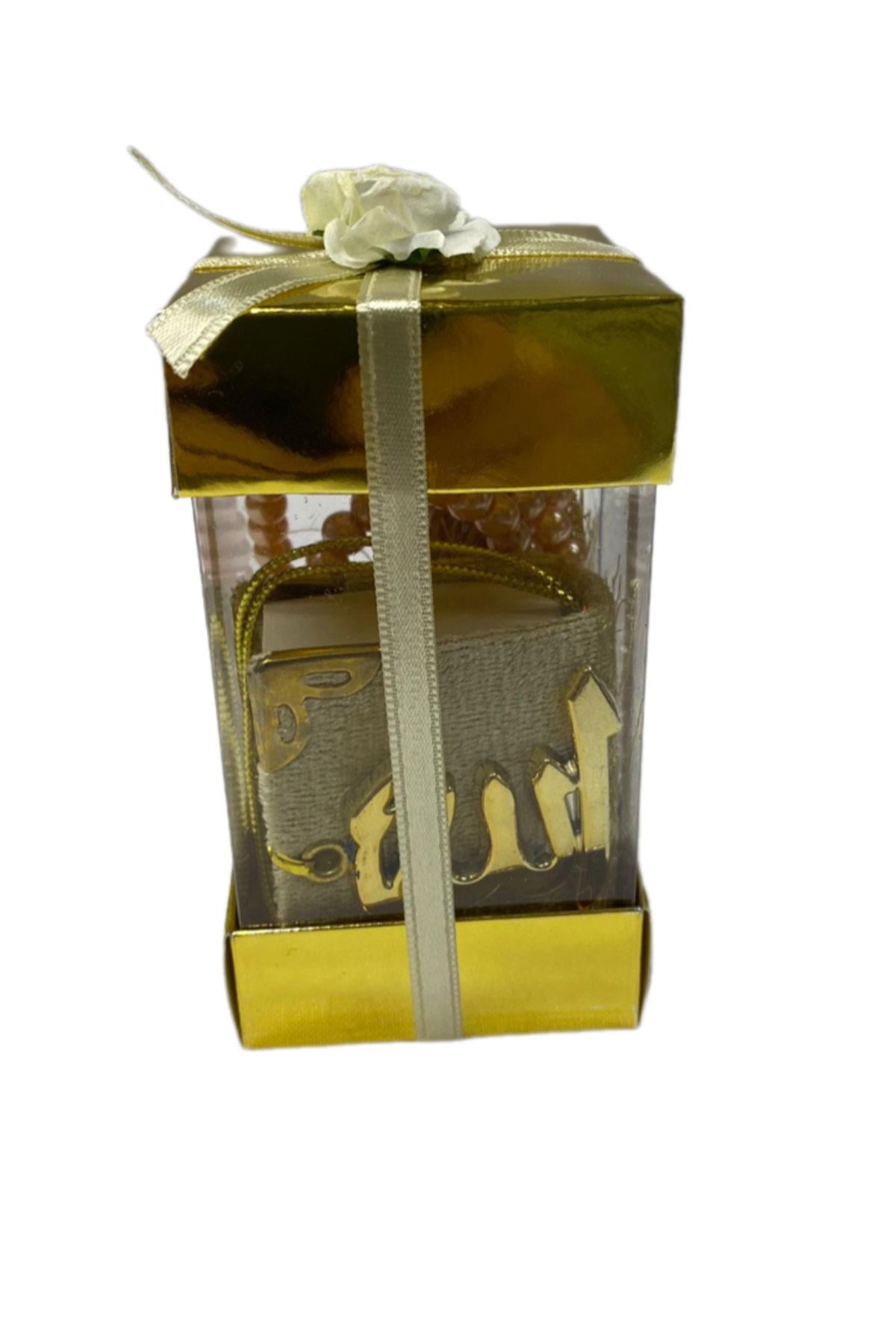 Kutu İçinde İnci Tesbih Mini Kuranı Kerim