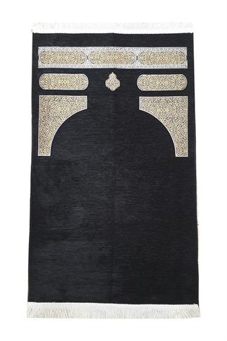  Siyah Kabe Desenli Şönil Seccade