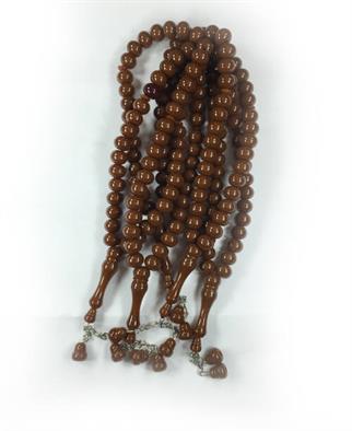 12 mm 33Lü Erkek Tesbihi - Kahve - 10 ADET