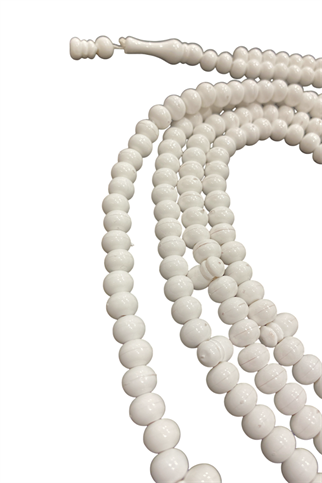 500lik 10 mm Zikir Tesbihi Beyaz