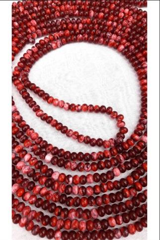 500lik 10 mm Zikir Tesbihi Bordo ve Kırmızı