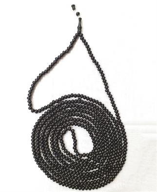 500lik 10 mm Zikir Tesbihi Canlı Siyah