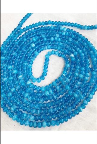 500lik 10 mm Zikir Tesbihi Janjanlı Mavi