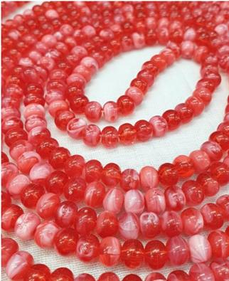 500lik 10 mm Zikir Tesbihi Kırmızı ve Beyaz