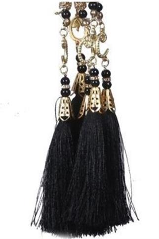 6mm İnci Siyah Tesbih 10Adet