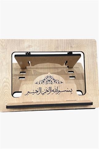 Ahşap Katlanabilir Rahle ve Masa Üstü Kullanıma Uygun Hediyelik Kitap Standı