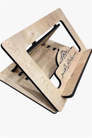 Ahşap Katlanabilir Rahle ve Masa Üstü Kullanıma Uygun Hediyelik Kitap Standı