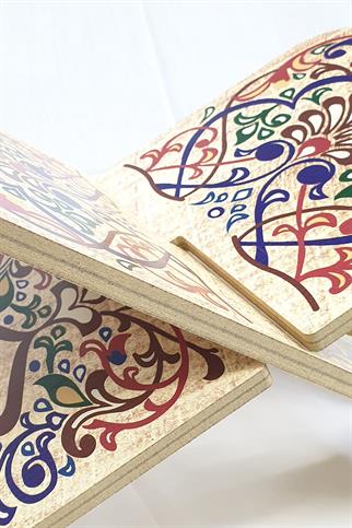 Ahşap Motifli Rahle