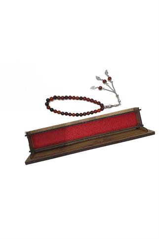 Akik 33lü Ahşap Kutulu Tesbih