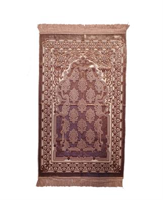 Aydın Begüm İpek Kadife Seccade Gül Kurusu